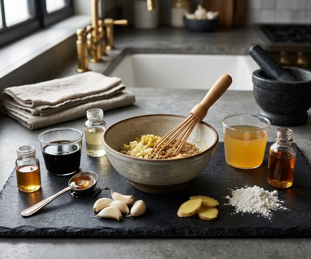 Sweet and Chinese Garlic Chicken Recipe ingredients and step-by-step cooking process