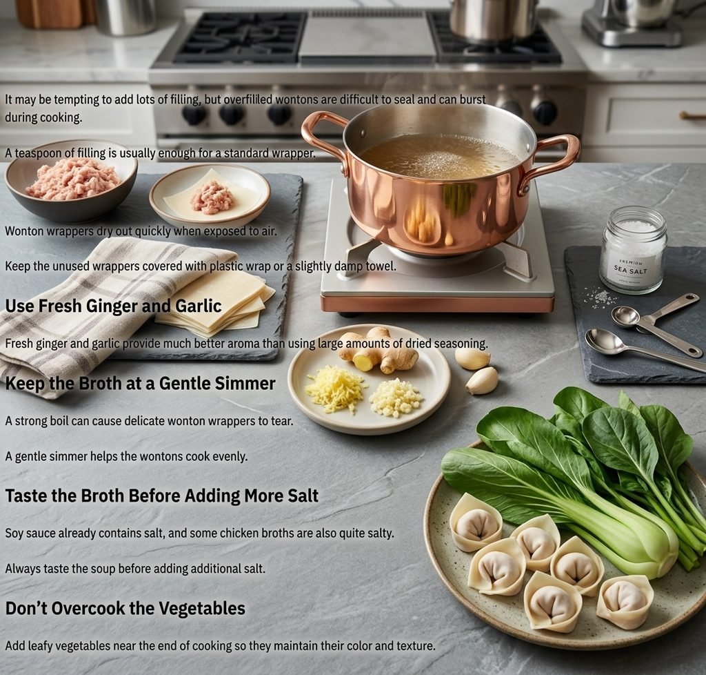 How to store and freeze raw wontons for Wonton Soup Recipe