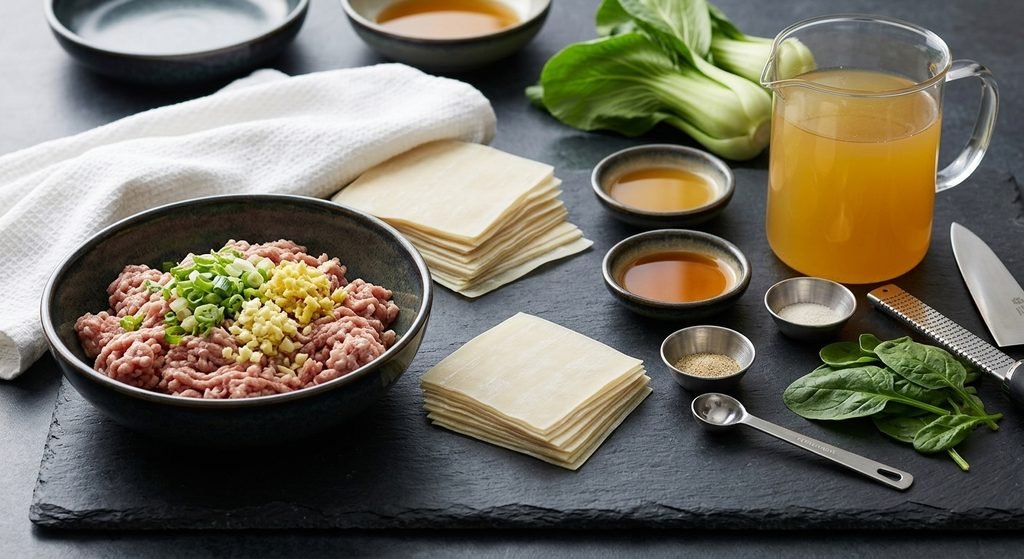 How to cook and simmer dumplings step by step Wonton Soup Recipe