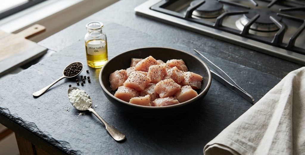Sweet and Chinese Garlic Chicken Recipe ingredients and step-by-step cooking process