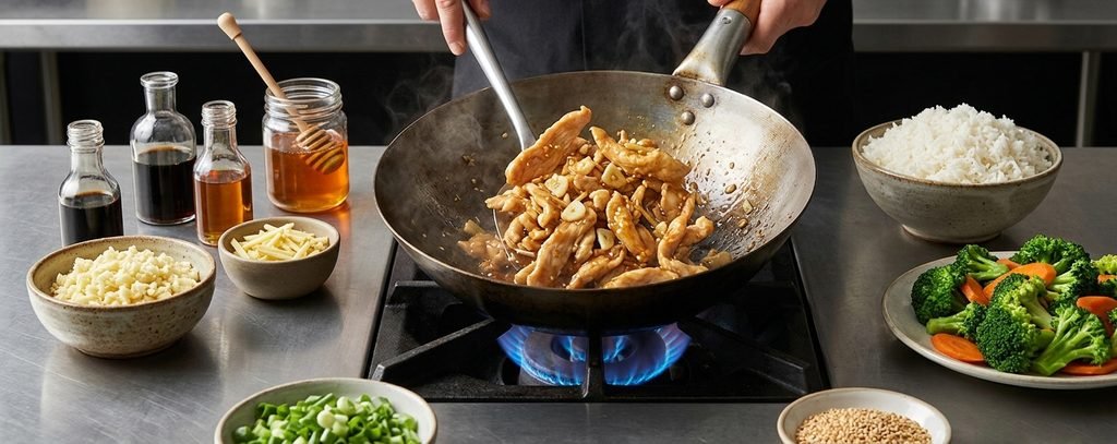 Delicious homemade Chinese meals including stir-fries, fried rice, noodles, and dumplings, representing easy chinese dishes recipes